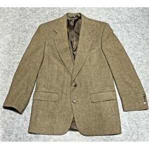 Briar Kuppenheimer Herringbone Tweed Sport Coat Men 38R Brown Wool Blazer (DD-1)